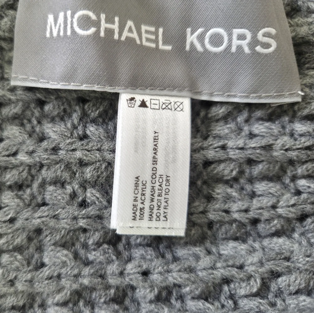 New!!! Michael Kors Gray Knit Beanie Women's Hat